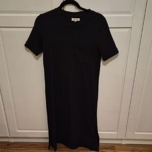 Madewell Black Midi T-Shirt Dress